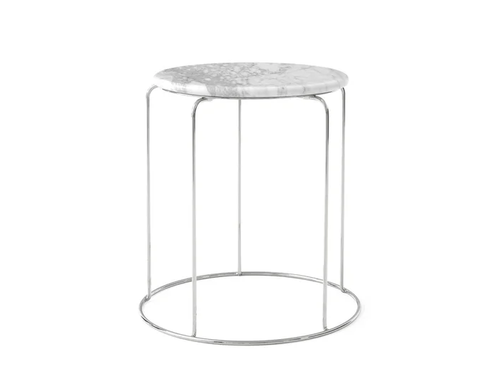 &Tradition Marmorplatte für Wire Stool VP11 Entworfen von Verner Panton