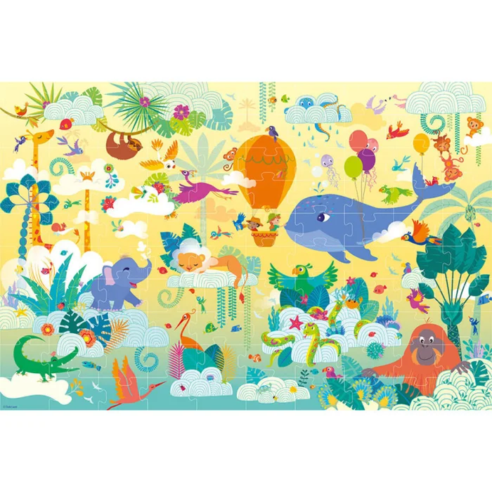 100-teiliges Puzzle über den Wolken Auzou