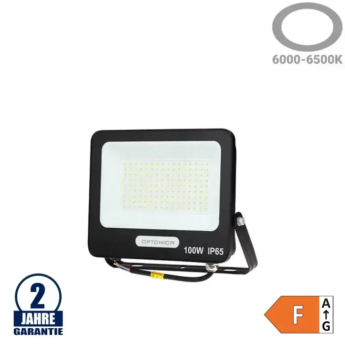 100W LED SMD Fluter Schwarz Kaltweiß