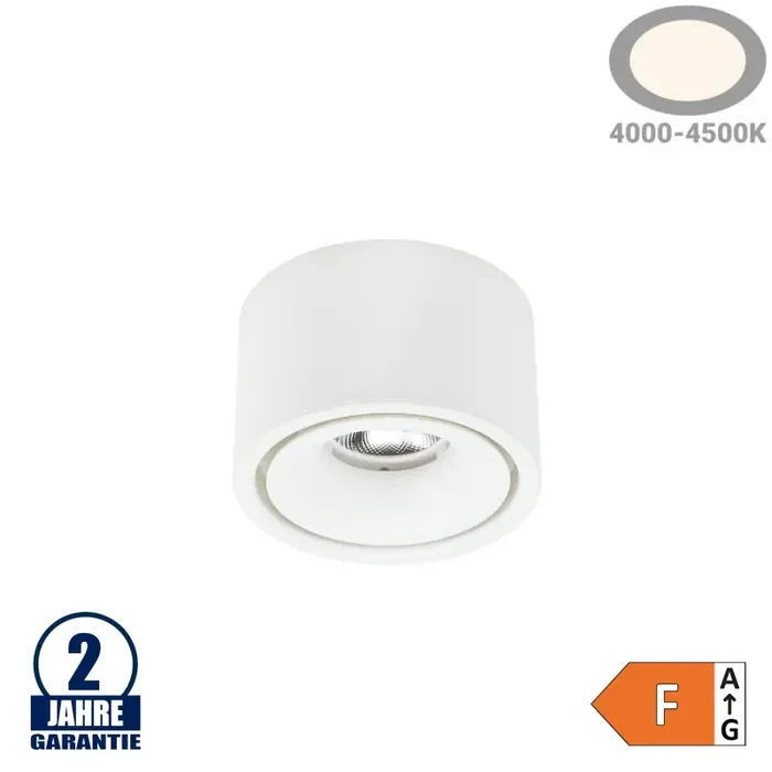 10W LED Deckenstrahler Weiß Neutralweiß