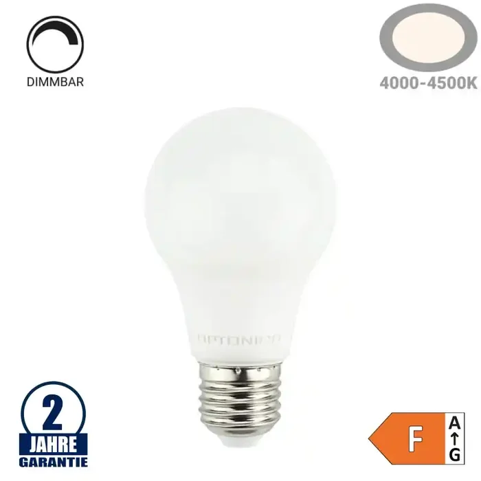 11W LED E27 A60 Birne Dimmbar Kunststoff Neutralweiß