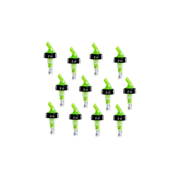 12 x Portionierer Compact zum Aufsetzen Neon Grün