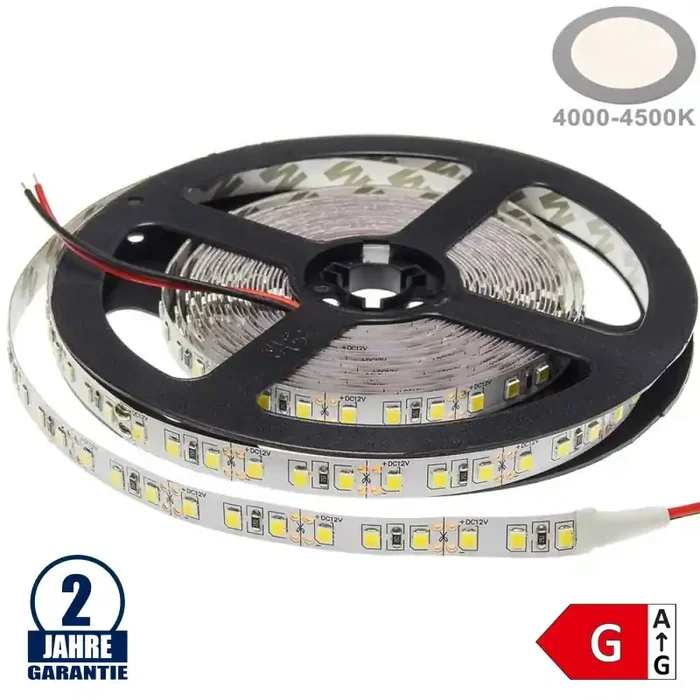 120SMD/m 9,6W/m 12V LED Streifen 3528 Neutralweiß 1m