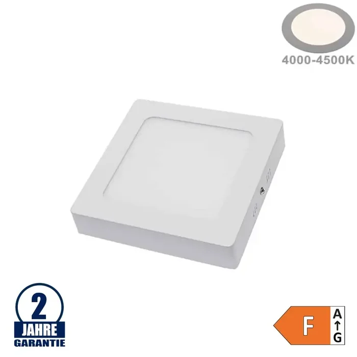 12W LED Aufbau Mini Panel Quadratisch Neutralweiß