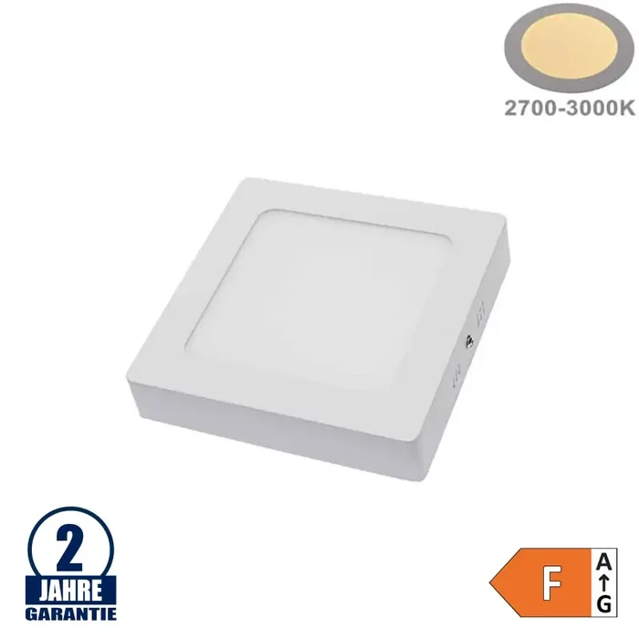 12W LED Aufbau Mini Panel Quadratisch Warmweiß