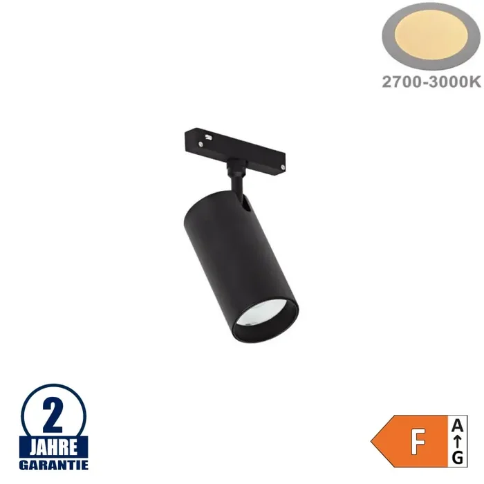 12W Schienenspot CRI90+ für 48V Stromschiene R20 Magnetic Line Warmweiß