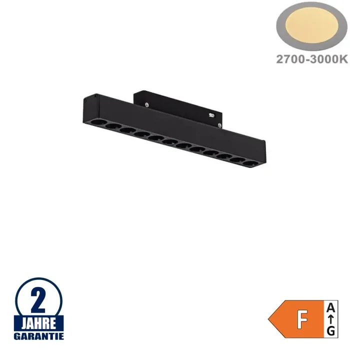 12W Strahler 12-flammig für 48V Stromschiene R20 Magnetic Line Warmweiß