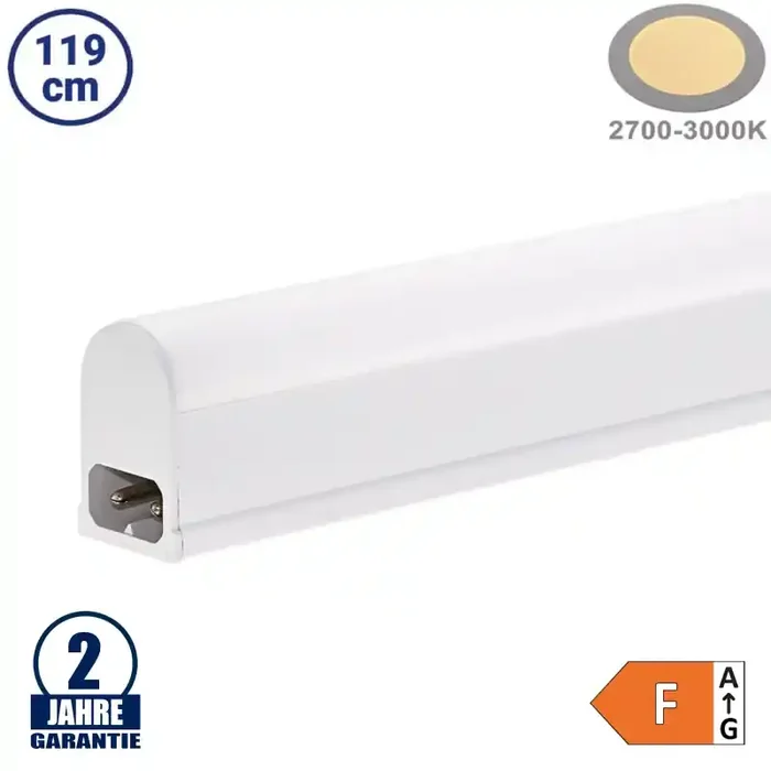 13W LED Unterschrankleuchte T5 119cm Warmweiß