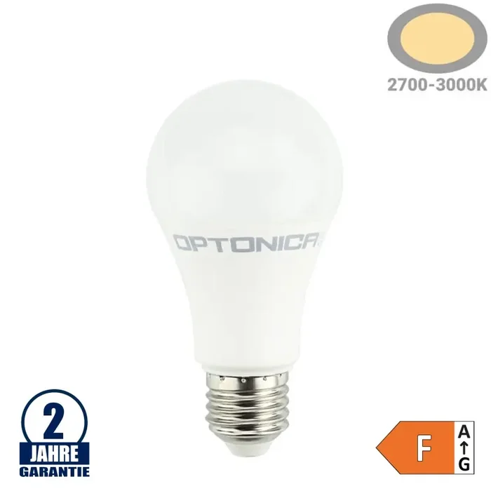 14W LED E27 A60 Birne Kunststoff Warmweiß