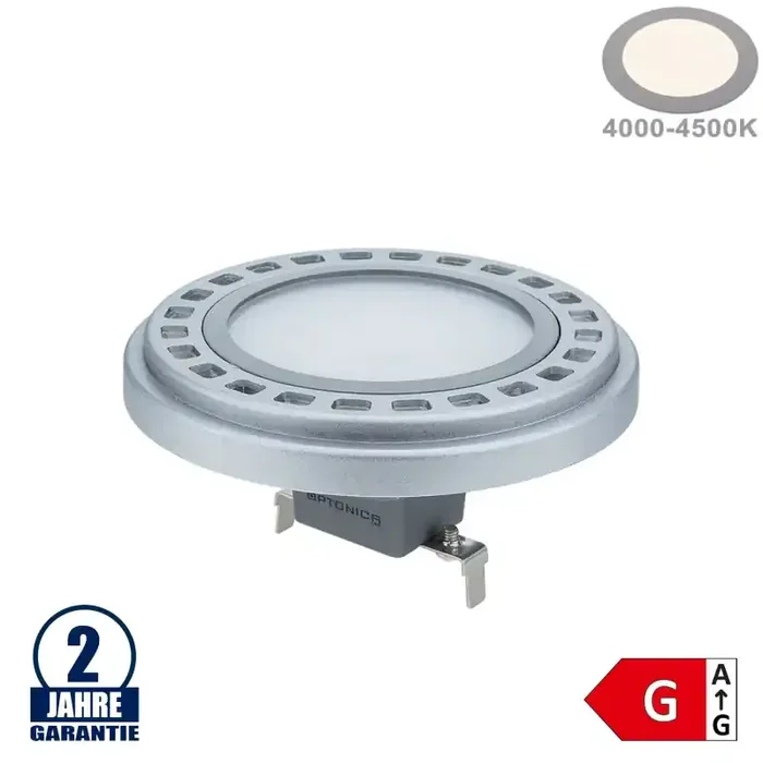 15W LED AR111/G53 12V AC/DC 120° Neutralweiß