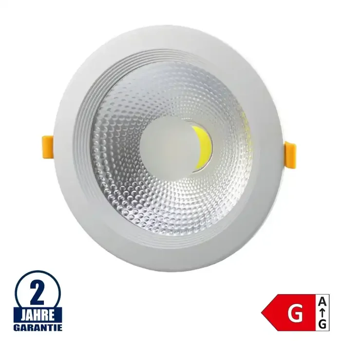 15W LED COB Einbauleuchte Rund 145° Kaltweiß TÜV