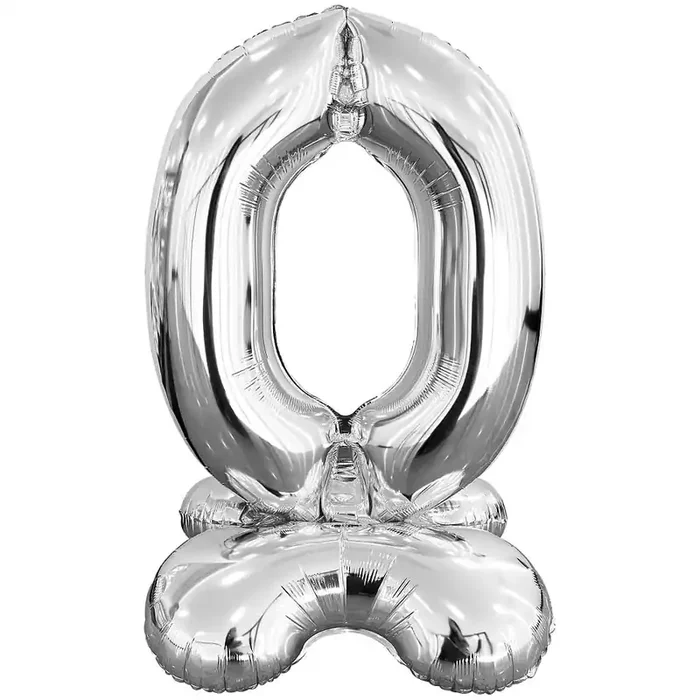 16″ Stand Up Balloon „18“ Silber