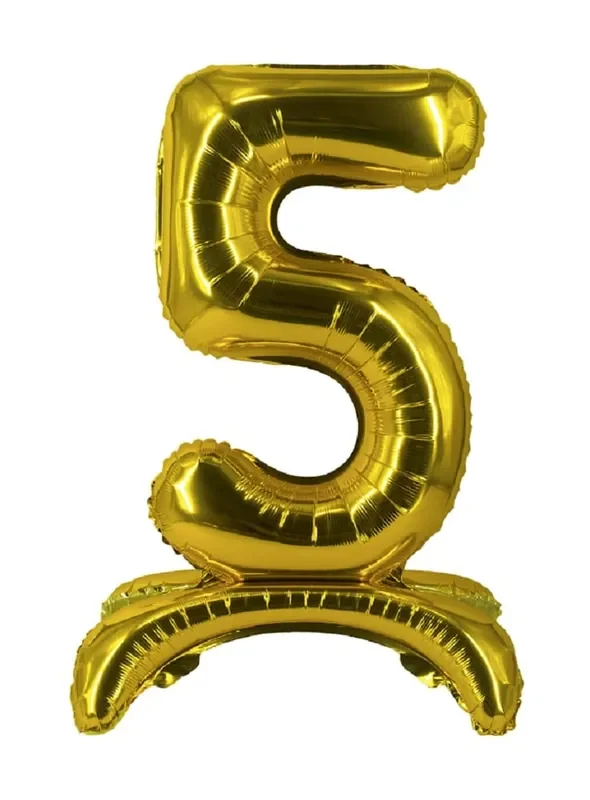 16″ Stand Up Balloon „8“ Silber