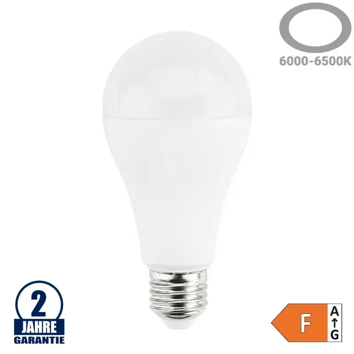 17W LED E27 A65 Birne Kunststoff Kaltweiß