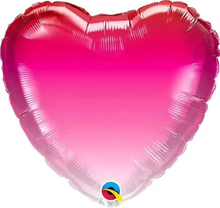 18″ Heart Metallic Magenta (ibrex)