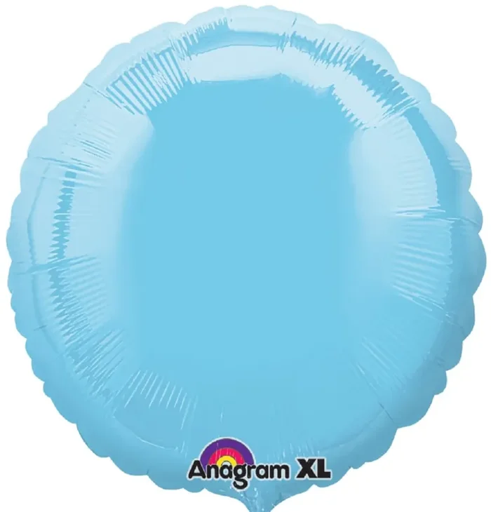 18″ Rund Metallic Light Blue (ibrex)