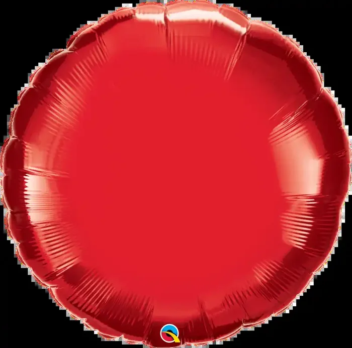 18″ Rund Metallic Red (ibrex)