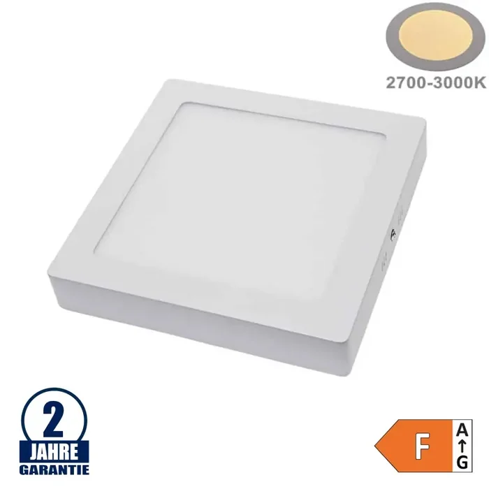 18W LED Aufbau Mini Panel Quadratisch Warmweiß