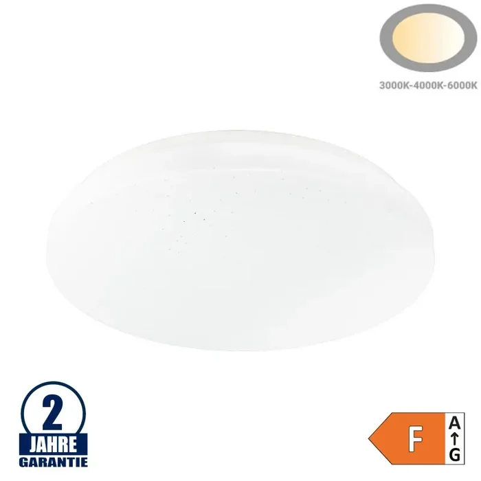 18W LED Deckenleuchte CCT Kristall-Effekt