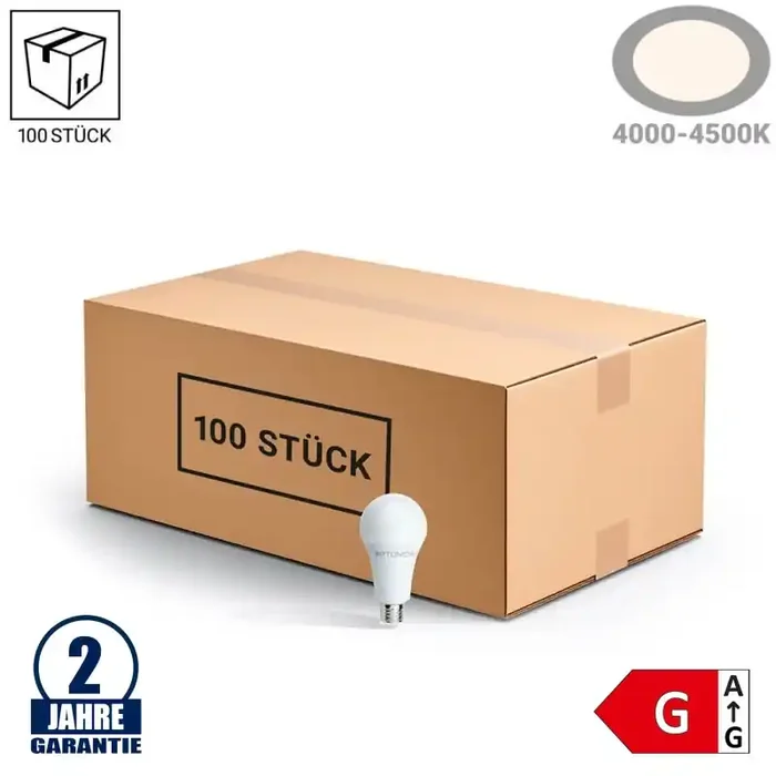 18W LED E27 A70 Birne Kunststoff Neutralweiß 100 Stk. Karton