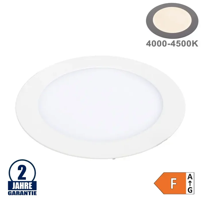 18W LED Mini Panel Rund Neutralweiß