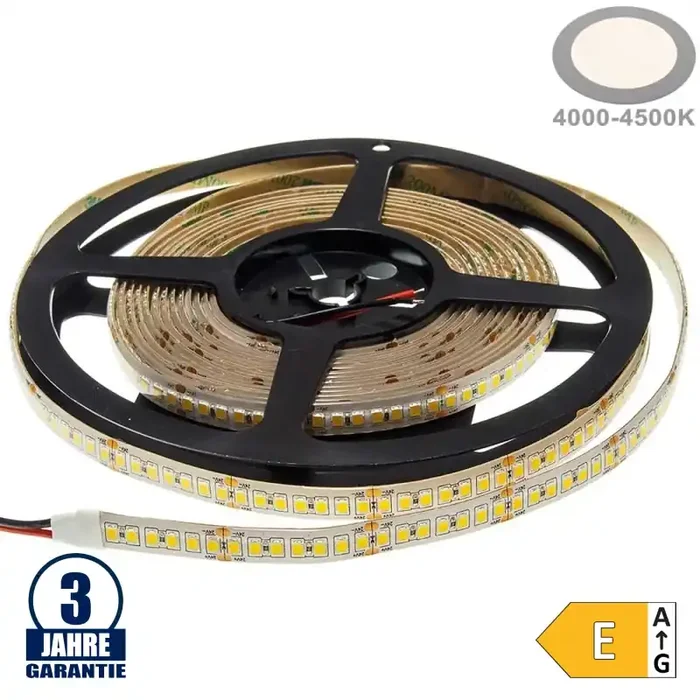 196SMD/m 20W/m 24V Professional LED Streifen 2835 Neutralweiß Spritzwassergeschützt 1m