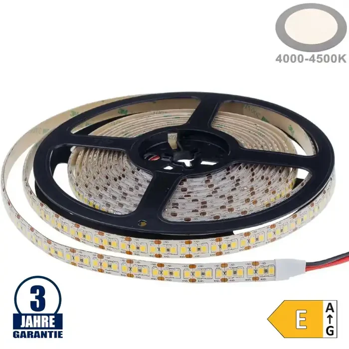 198SMD/m 20W/m 12V Professional LED Streifen 2835 Neutralweiß Spritzwassergeschützt 1m