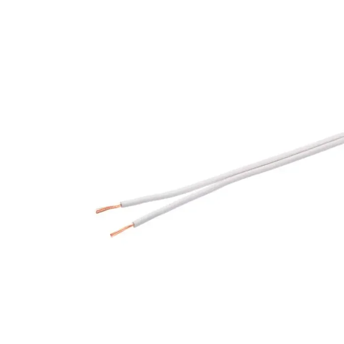 1m Kabel 2-polig weiß 2×0,75