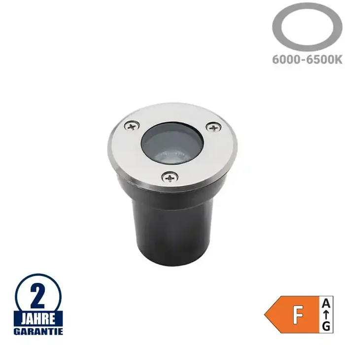 1W LED Bodenleuchte für Außenmontage 230V IP65 Kaltweiß