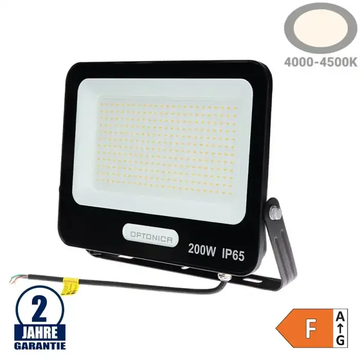 200W LED SMD Fluter Schwarz Neutralweiß