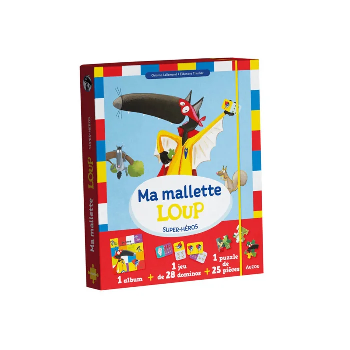 25-teiliges Puzzle mein Superhelden-Wolf-Koffer Auzou