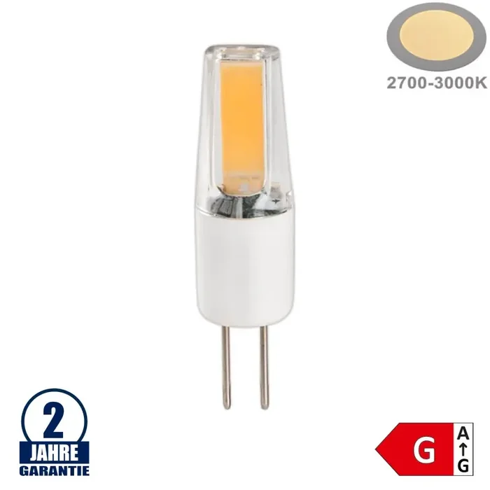 2W LED G4 COB 12V AC/DC Warmweiß