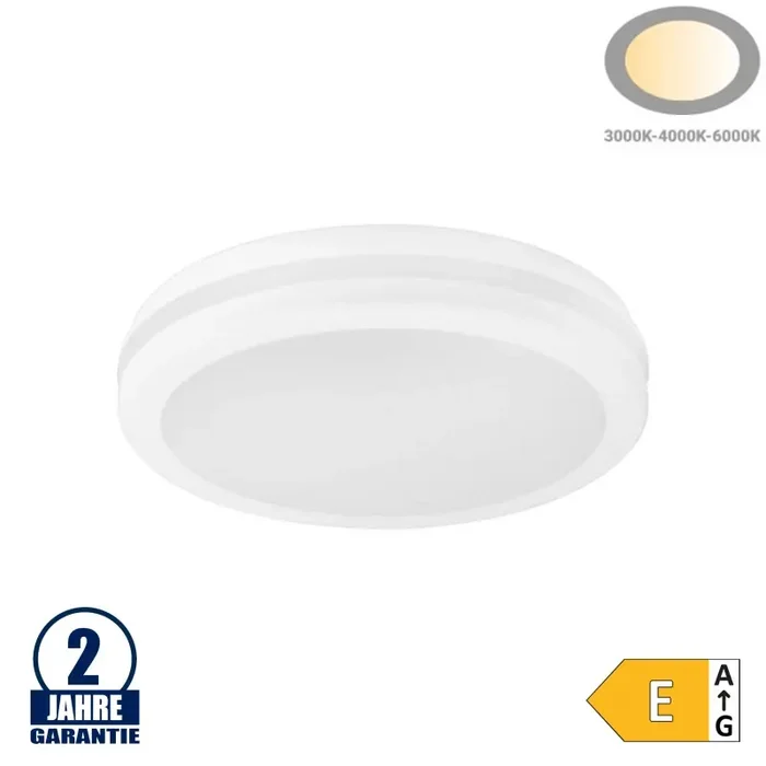 30W LED Deckenleuchte Weiß für Außenbereich CCT IP65