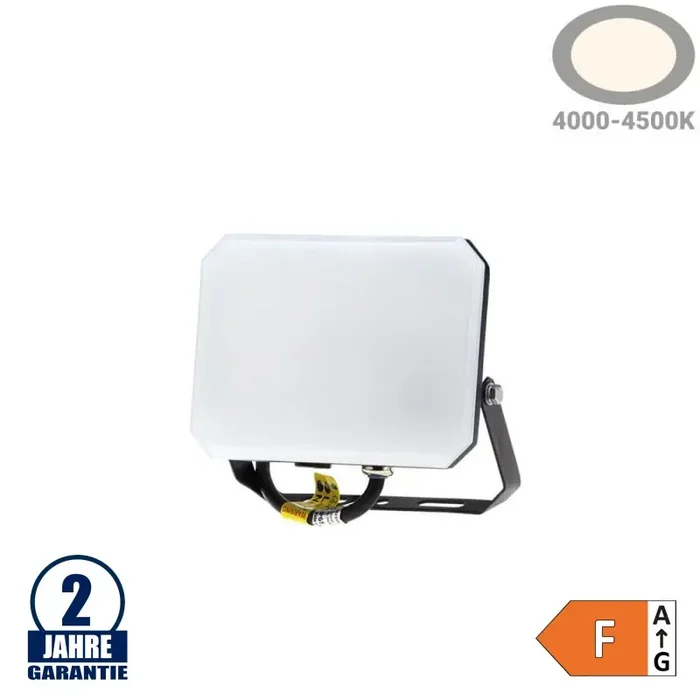 30W LED Fluter mit Milchglasabdeckung Neutralweiß