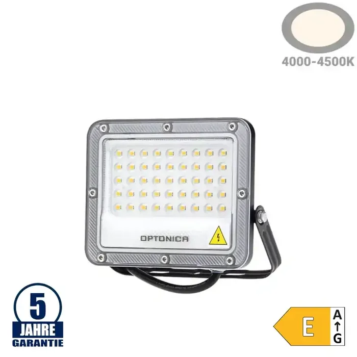 30W LED Fluter Professional Schwarz Neutralweiß