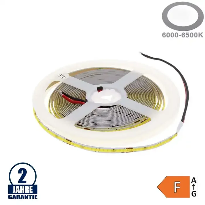 320SMD/m 10W/m 24V Mini COB LED Streifen Kaltweiß 1m