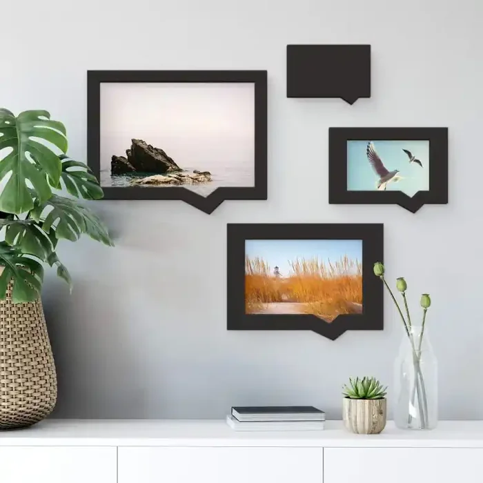 3D Bilderrahmen-Set -Sprechblase-