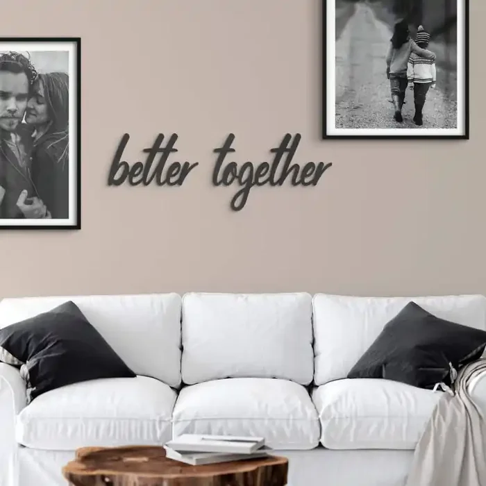 3D Deko Schriftzug – better together – MDF