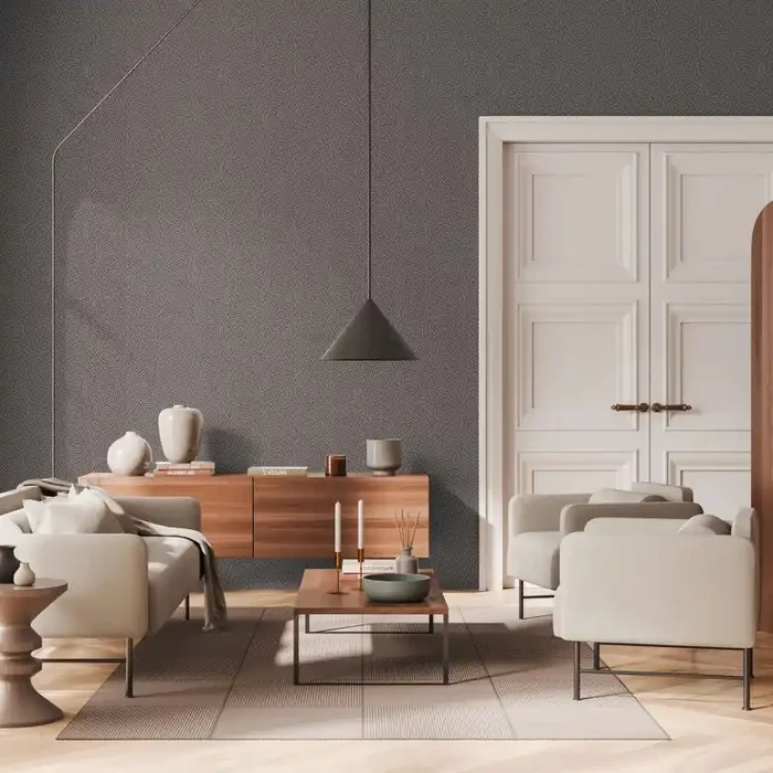 3D-Tapete mit Linienmuster Silber Grau – Vliestapete modern glänzend