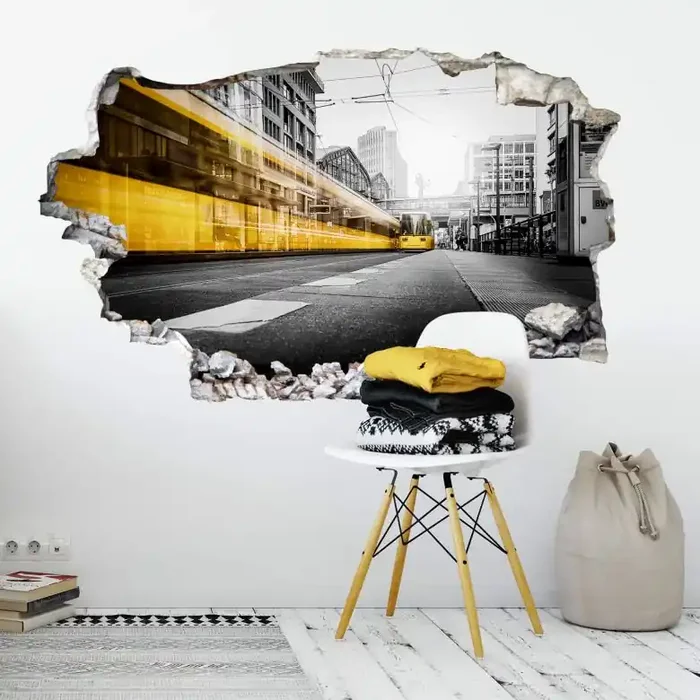 3D Wandtattoo – Berlin Friedrichstrasse