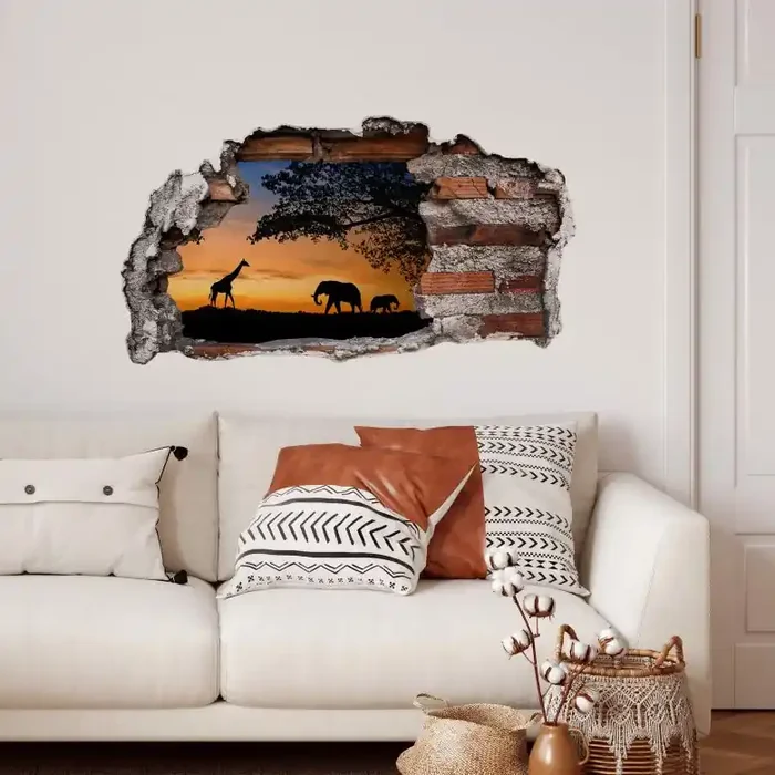 3D Wandtattoo African Sunset