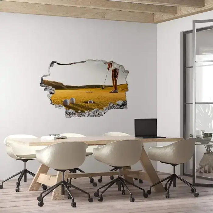 3D Wandtattoo Auf dem Golfplatz