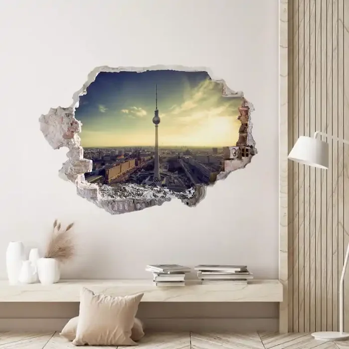 3D Wandtattoo Berliner Fernsehturm