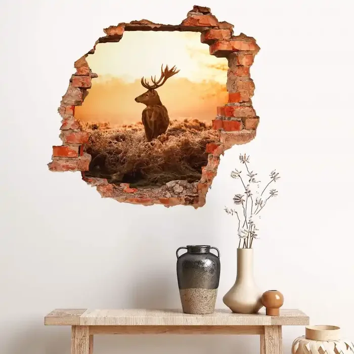 3D Wandtattoo Majestätischer Hirsch
