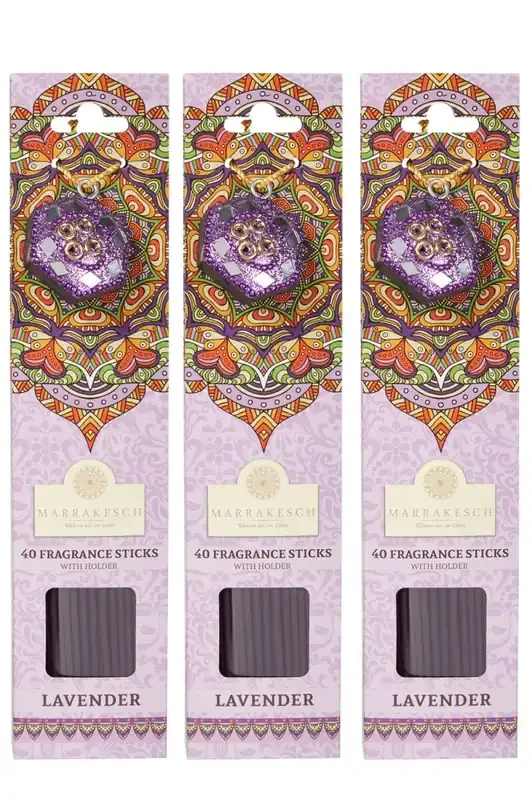 3er Set Räucherstäbchen Lavendel