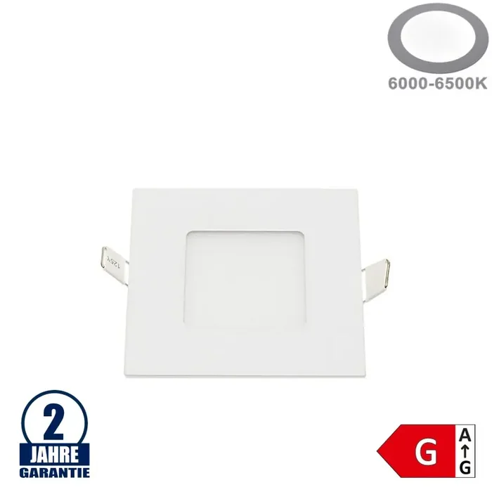 3W LED Mini Panel Quadratisch Kaltweiß