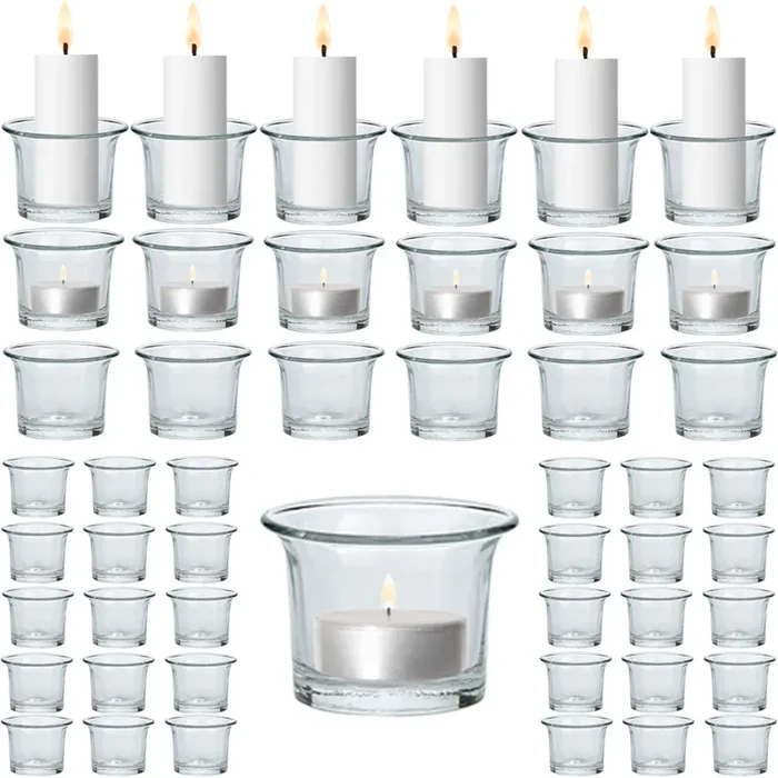 48er Set Teelichtgläser Kerzengläser Trefor