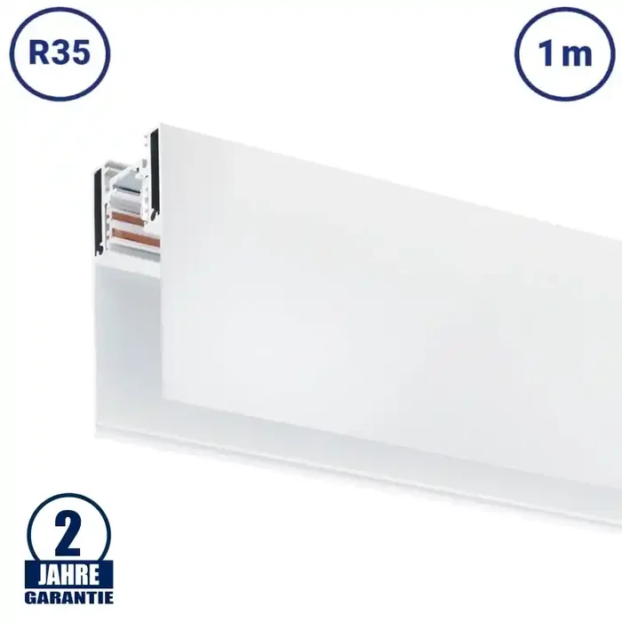 48V Stromschiene R35 Magnetic Line Weiß 1m