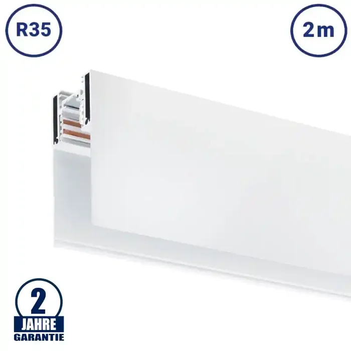 48V Stromschiene R35 Magnetic Line Weiß 2m