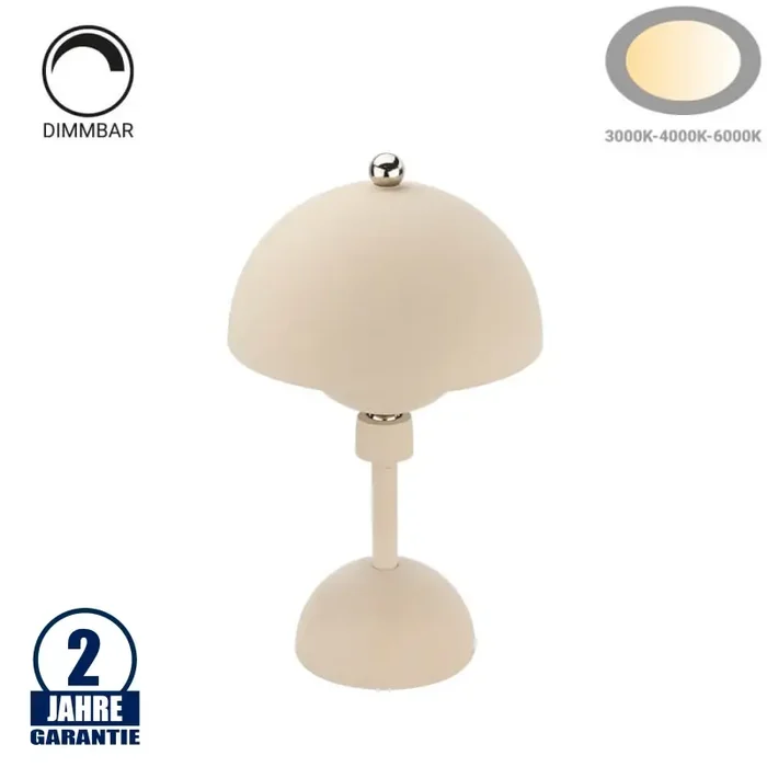 4W LED Tischleuchte mit Akku magnetisch CCT